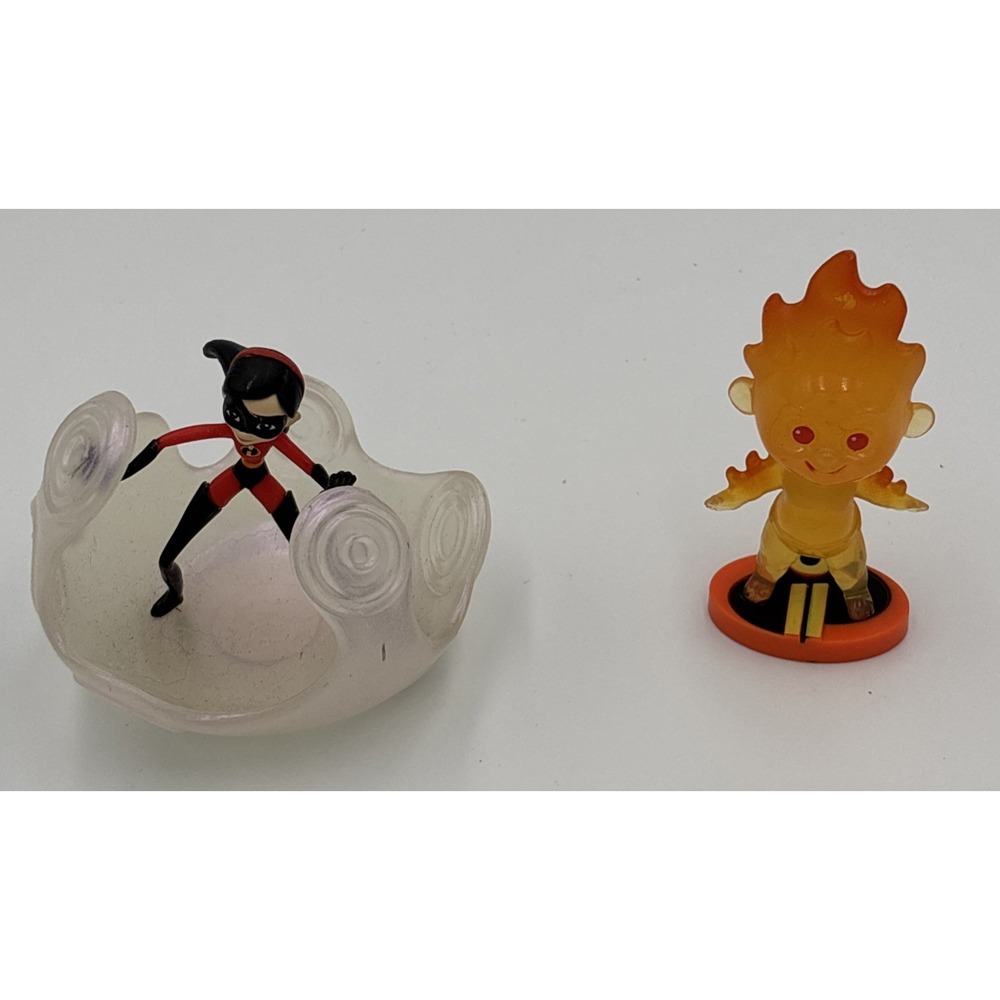 Pixar The Incredibles Mini Figures Violet Parr + Blazing Fire Baby Jack-Jack